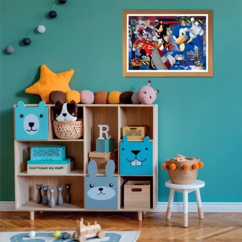 Clementoni Puzzle négyzet alakú dobozban 29797 – Sonic 2 (180 db)