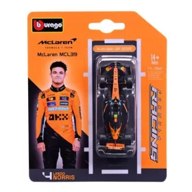 Bburago McLaren MCL39 Lando Norris F1 modellautó – 1:64