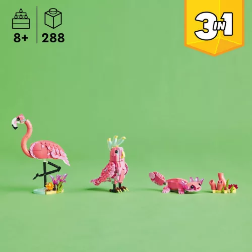 LEGO Creator 31170 Vadállatok: rózsaszín flamingó