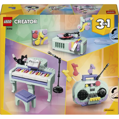 LEGO Creator 3 az 1-ben Zenés dekoráció cicával – 31392