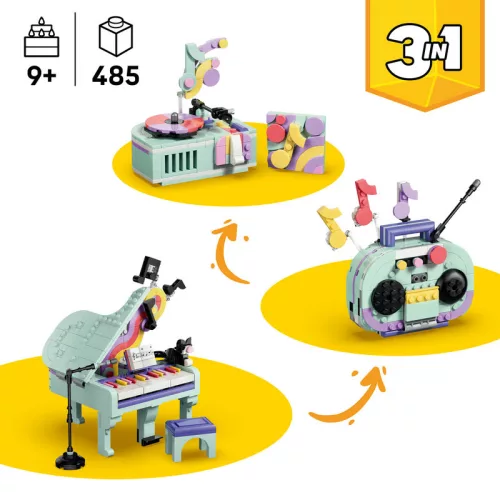 LEGO Creator 3 az 1-ben Zenés dekoráció cicával – 31392