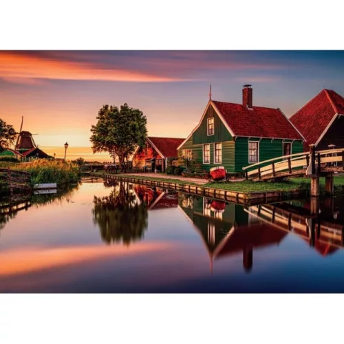 Clementoni High Quality Collection 31696 puzzle – Zaanse Schans, Hollandia (1500 db)