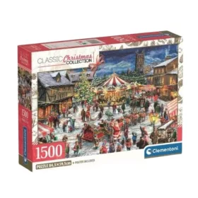 Clementoni Classic Christmas Collection Compact 31725 – Karácsonyi vásár puzzle (1500 db)