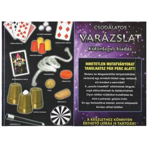 Magic Show bűvészdoboz – 100 trükk – Csodálatos varázslat