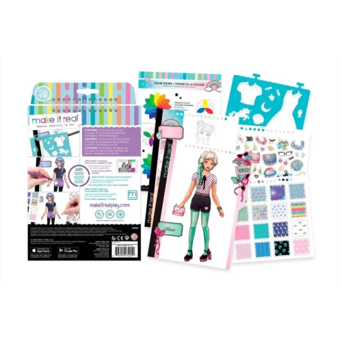 Make it Real Divattervező vázlatfüzet – Pasztel Pop