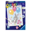 Ravensburger CreArt festés számok szerint 23564 – Nyuszi és a léggömbök