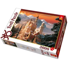 Trefl 33025 puzzle – A Neuschwanstein kastély télen, Németország (3000 db)