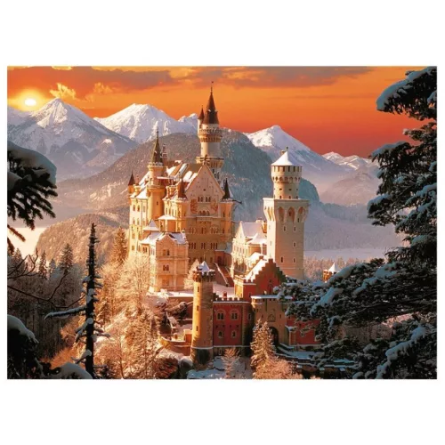 Trefl 33025 puzzle – A Neuschwanstein kastély télen, Németország (3000 db)