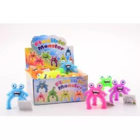 Hajlítható lábú gumiszörny – 8 cm (többféle)