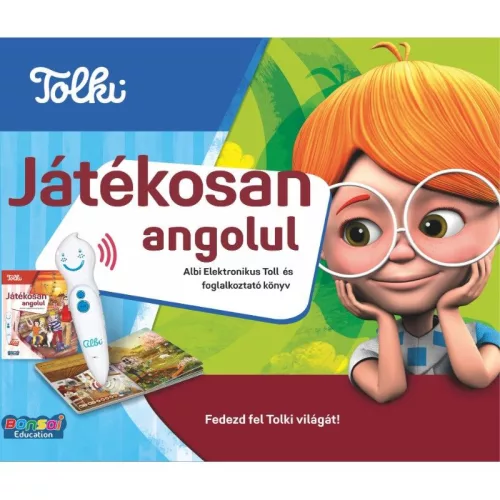 Tolki – Játékosan angolul interaktív foglalkoztató könyv tollal
