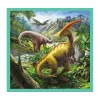 Trefl Puzzle 3 az 1-ben – A dinoszauruszok rendkívüli világa