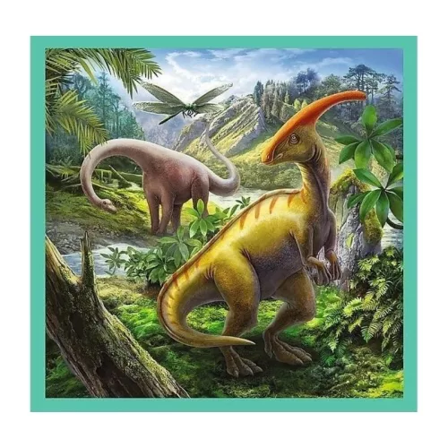 Trefl Puzzle 3 az 1-ben – A dinoszauruszok rendkívüli világa