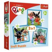   Trefl 34851 3 az 1-ben puzzle - Bing szórakozás a barátokkal (20-36-50 db)