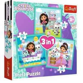 Trefl Gabi babaháza 3 az 1-ben puzzle – 20, 36, 50 db