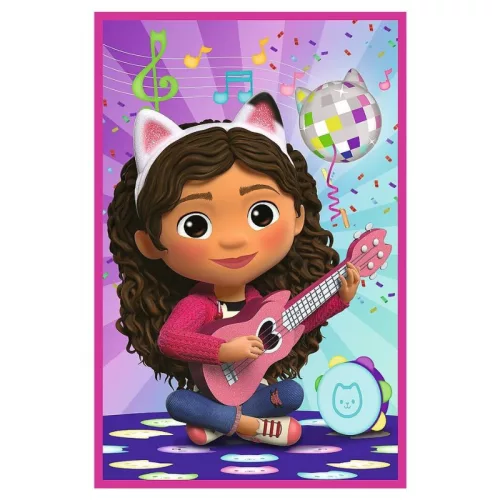 Trefl 34876 puzzle – Gabi babaháza: Gabi és a macskák (3x50 db)