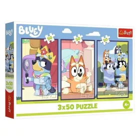 Trefl Puzzle 3x50 – A Bluey család