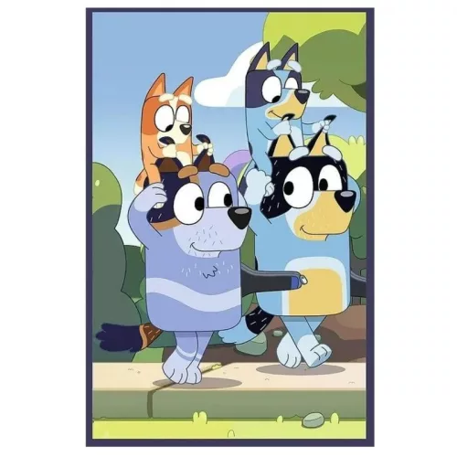 Trefl Puzzle 3x50 – A Bluey család