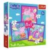 Trefl 3 az 1-ben puzzle – Peppa malac szokásai – 20, 36, 50 db