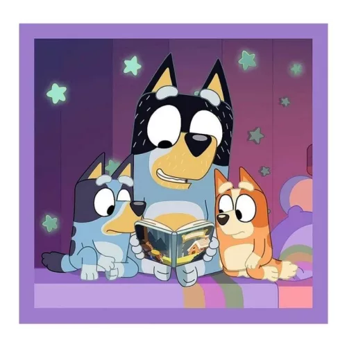 Trefl 3 az 1-ben puzzle – Ismerd meg Bluey-t! – 20, 36, 50 db