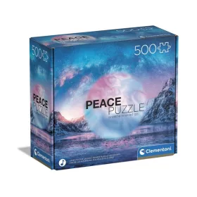 Clementoni Peace Puzzle 35116 – Világoskék (500 db)