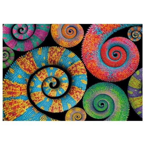 Clementoni Color Boom Collection 35529 puzzle – Színes kaméleonok (500 db)