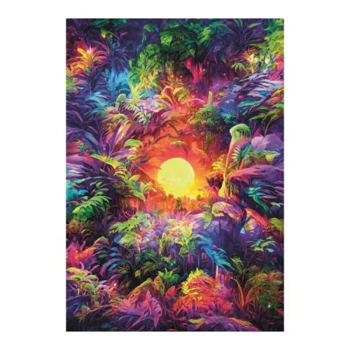 Clementoni Color Boom Collection 35530 puzzle – Pszichedelikus dzsungel (500 db)