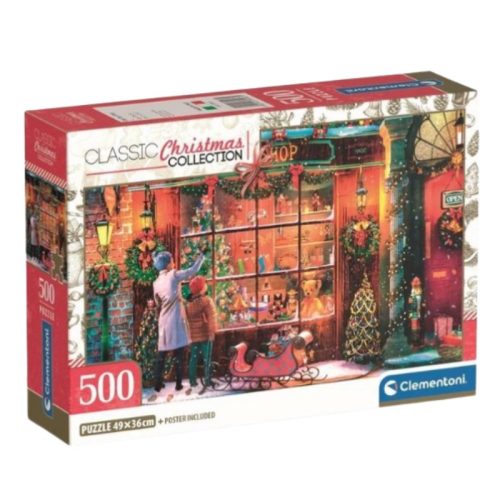 Clementoni 35567 Classic Christmas Collection Compact puzzle - Régi játékbolt (500 db)