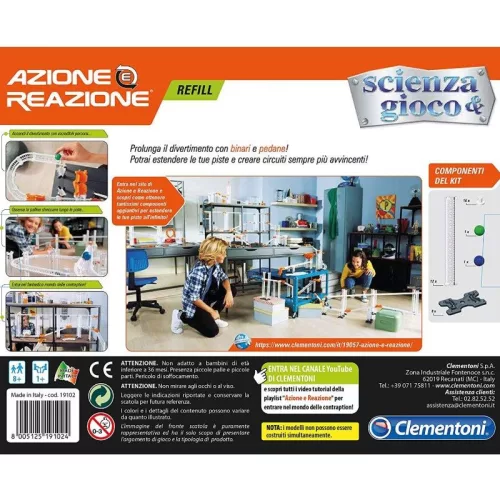Clementoni Tudomány és játék – Hatás és ellenhatás alkatrész készlet 2.