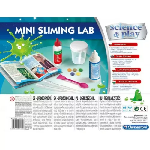 Clementoni Tudomány és játék 50576 – Mini slime labor készlet