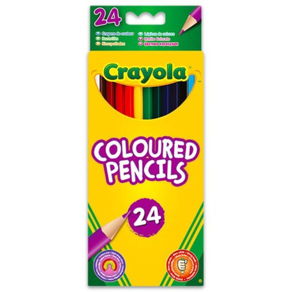 Crayola - hosszú, extra puha színes ceruza - 24 db