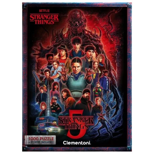 Clementoni 37096 Stranger Things 5. évad puzzle (1000 db)