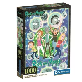 Clementoni Rick & Morty 1000 db-os puzzle – kompakt dobozban