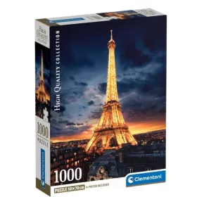 Clementoni High Quality Collection Compact 39703 puzzle – Eiffel torony (1000 db)