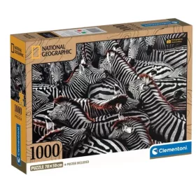 Clementoni National Geographic Collection 39729 Compact puzzle – Zebrák (1000 db)