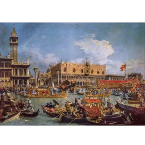 Clementoni Museum Collection 39764 puzzle – Canaletto: Buchentaur visszatérése a mólóhoz a Mennybemenetel napján (1000 db)