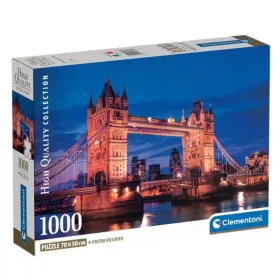 Clementoni High Quality Collection Compact 39772 puzzle – Tower Bridge éjjel (1000 db)