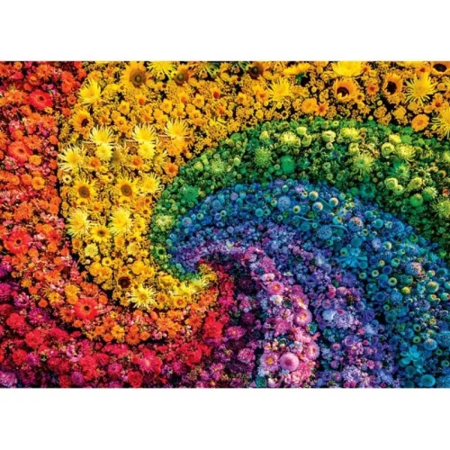 Clementoni Color Boom Collection Compact 39779 puzzle – Örvény virágokkal (1000 db)