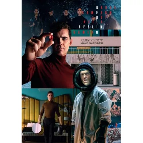 Clementoni Netflix Compact 39850 puzzle – A nagy pénzrablás, Berlin: Izgalmas jelenetek (1000 db)