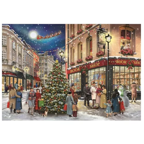 Clementoni Classic Christmas Collection Compact 39925 puzzle – Karácsonyi séta (1000 db)