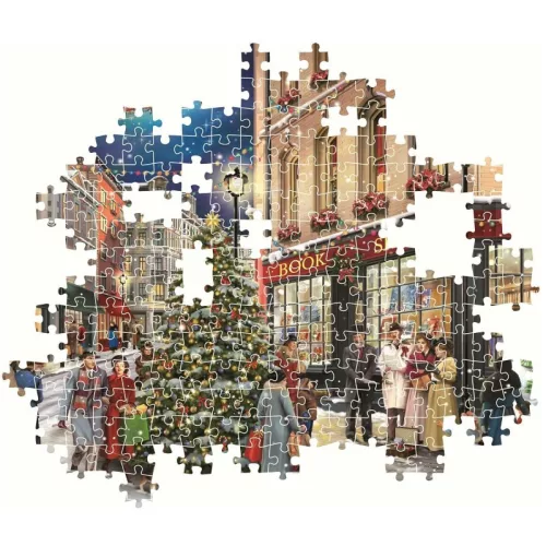 Clementoni Classic Christmas Collection Compact 39925 puzzle – Karácsonyi séta (1000 db)