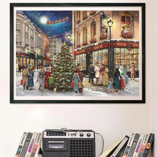 Clementoni Classic Christmas Collection Compact 39925 puzzle – Karácsonyi séta (1000 db)