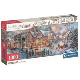 Clementoni High Quality Collection Panoráma 39927 puzzle – Karácsonyi készülődés (1000 db)