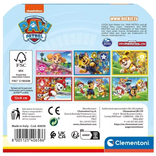 Clementoni 40658 Mancs őrjárat mesekocka