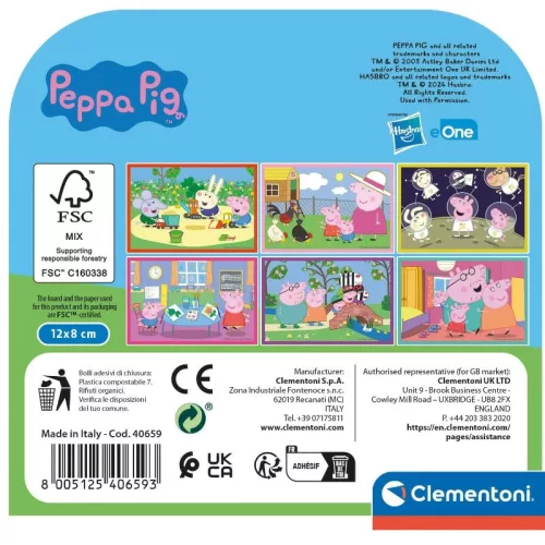 Clementoni 40659 Peppa malac mesekocka (6 db)