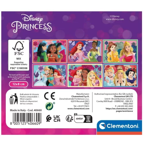 Clementoni 40660 Disney Princess mesekocka
