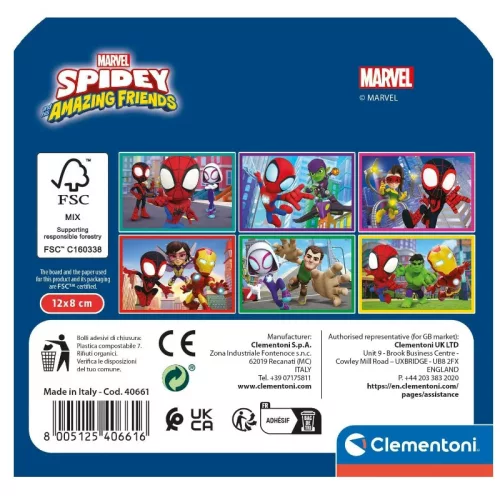 Clementoni Póki és csodálatos barátai 40661 mesekocka – Spidey