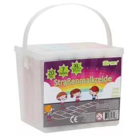 Spirit XL aszfaltkréta vödörben – 7 színben, 20 db