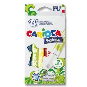 Carioca Fabric textil filctoll szett (6 db)