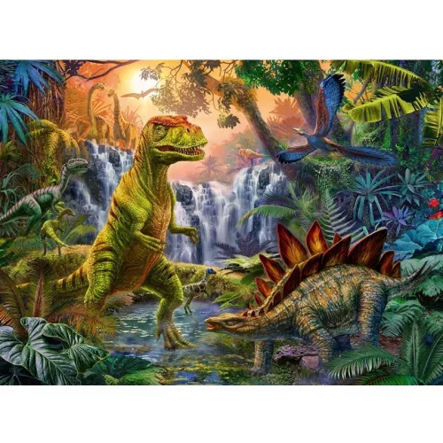 Ravensburger 12888 XXL puzzle – Dinó oázis (100 db)