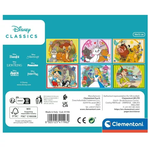 Clementoni Disney Klasszikusok mesekocka – 12 db